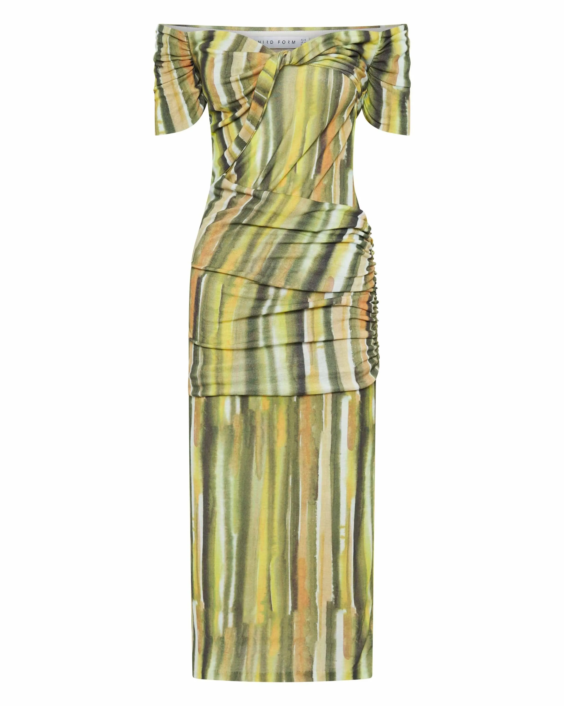 WIND THROUGH OFF SHOULDER DRESS | BRUSH STROKE