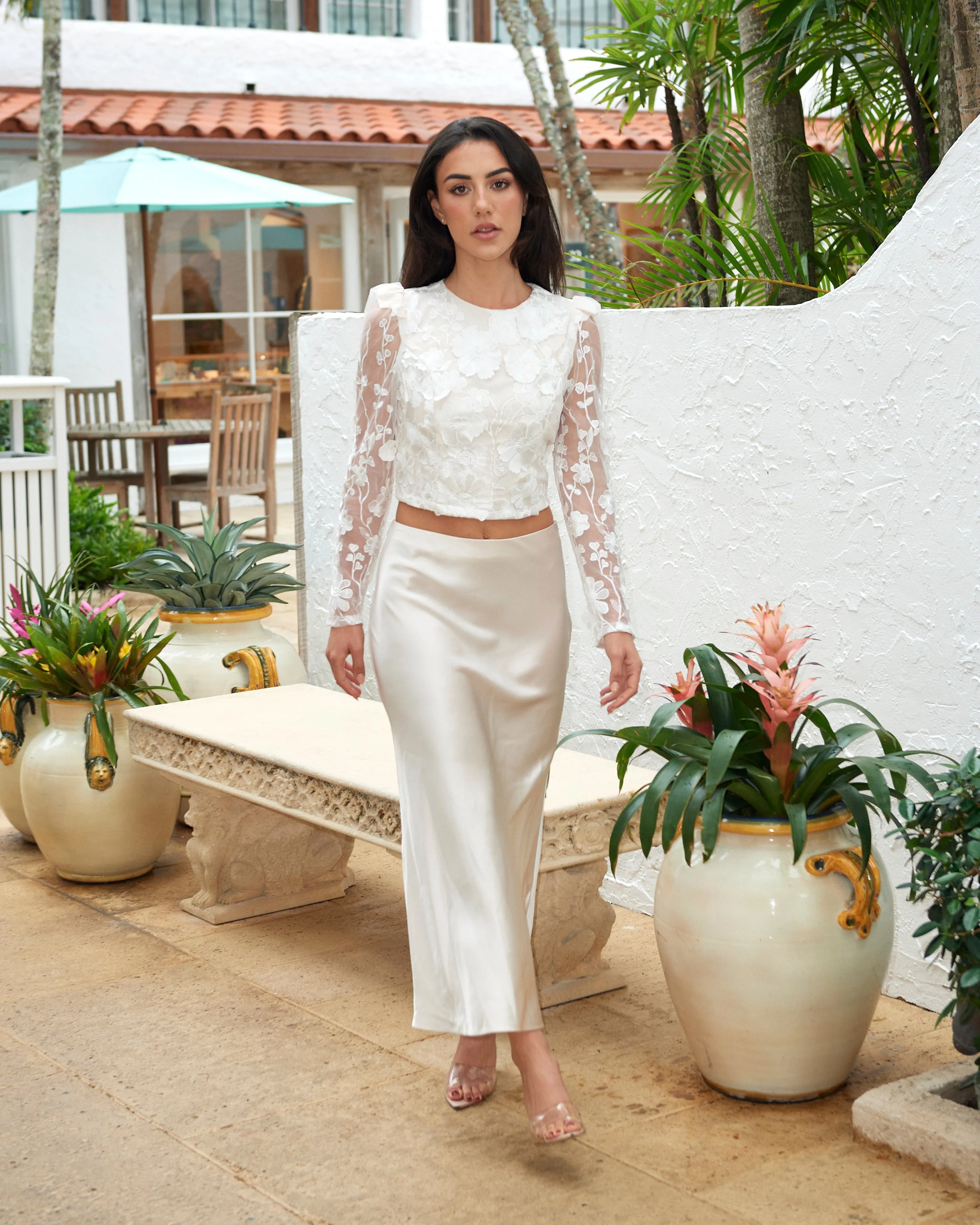 Windey Satin Maxi Skirt