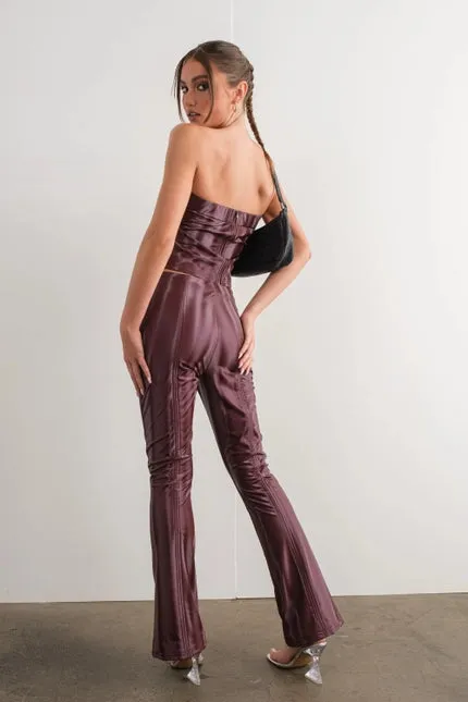 Wine and Dine Vegan Leather Pants