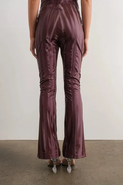 Wine and Dine Vegan Leather Pants