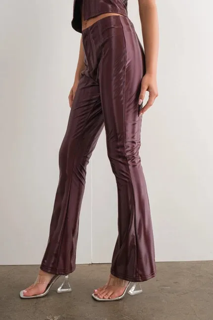Wine and Dine Vegan Leather Pants