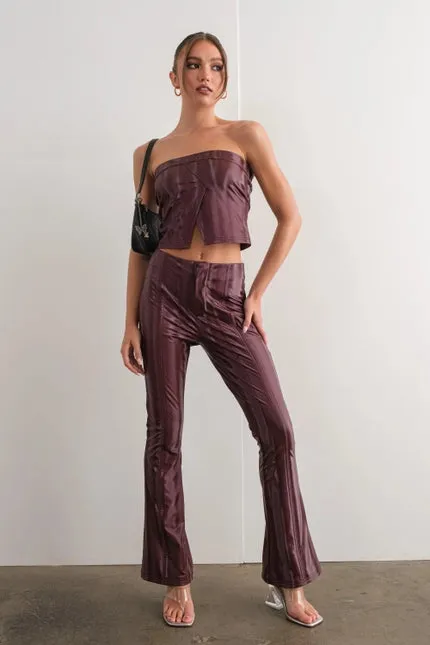 Wine and Dine Vegan Leather Pants