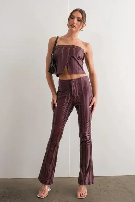 Wine and Dine Vegan Leather Pants