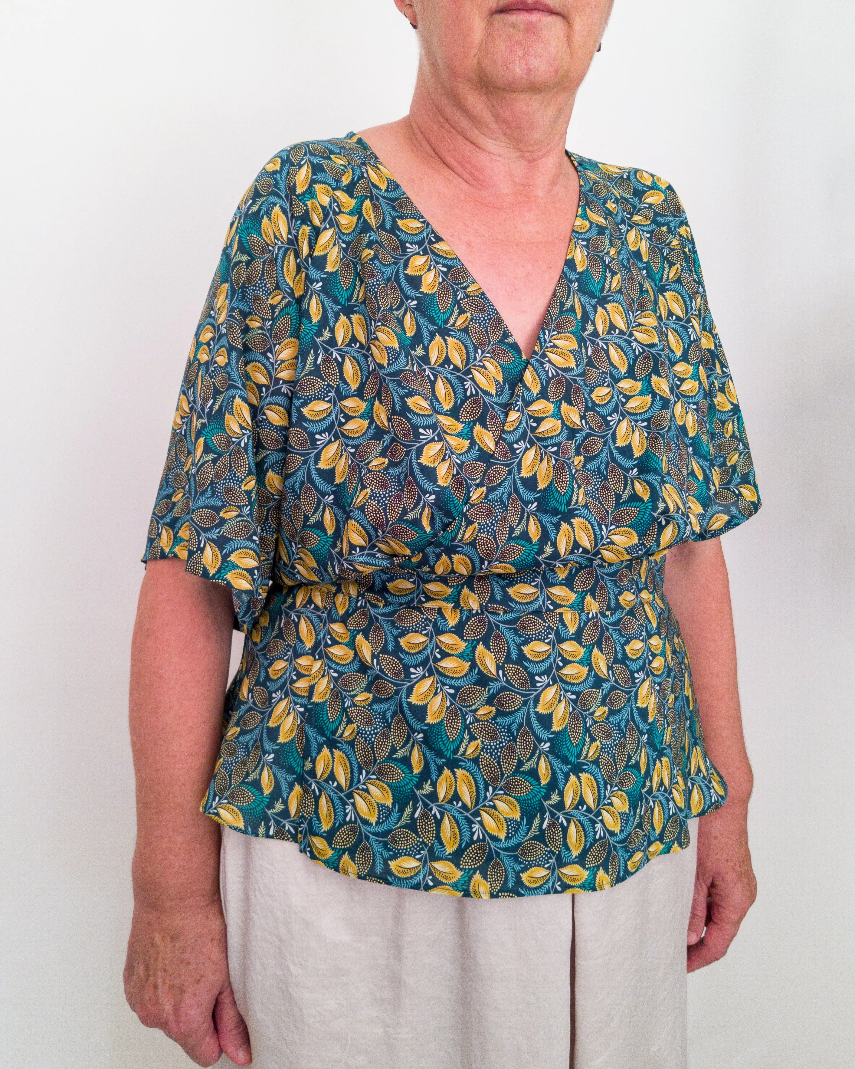 Wrap Blouse and Dress Sewing Pattern N.78