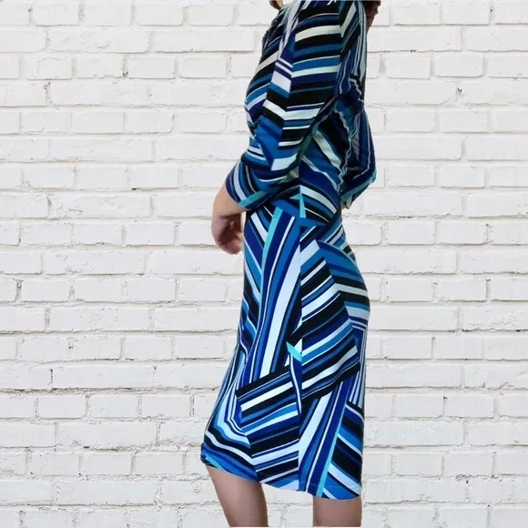 Y2K Midi Dress, XS Bodycon Pencil Dress