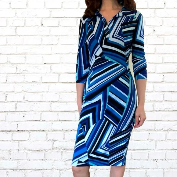 Y2K Midi Dress, XS Bodycon Pencil Dress
