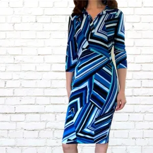 Y2K Midi Dress, XS Bodycon Pencil Dress
